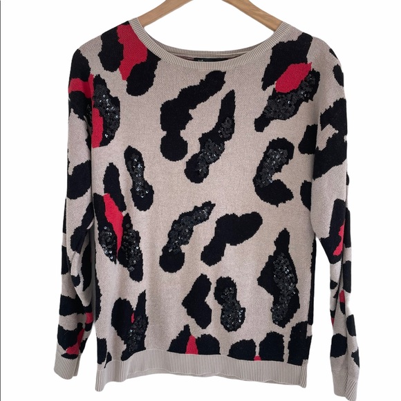 INC • Cheetah Print Sweater - Picture 2 of 6